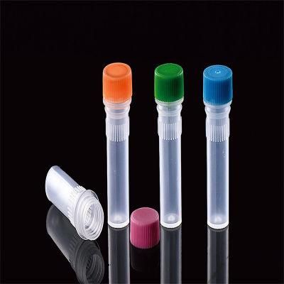 Plastic Small Vials with Screw Caps Sample Tubes, PP Material Sample Test Tube