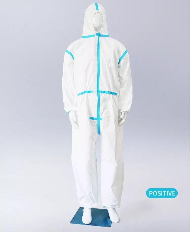 Doctor Isolation Gown Disposable Gown Medical Fabric Conjoined Coverall