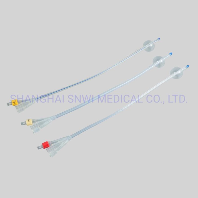 Disposable Latex Foley Balloon Catheter Two Way or Three Way with CE Certificate