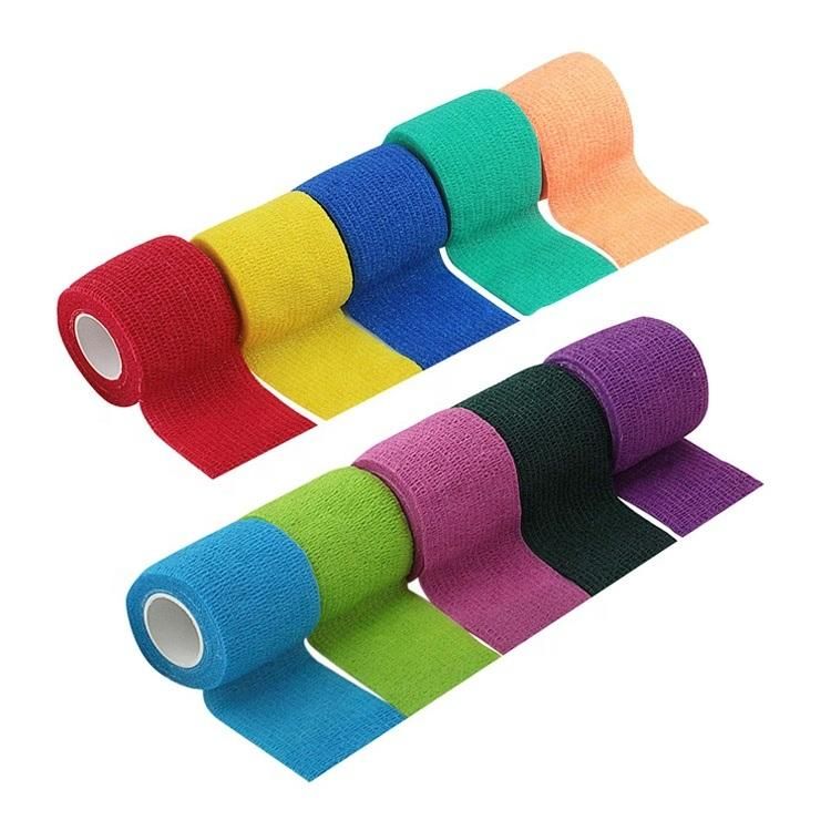 Horse Racing Bandage Manufacturer Nonwoven Printed Logo Cohesive Elastic Cohesive Bandage