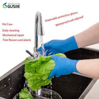 Gusiie Disposable Safety Exam Nitrile Medical Examination Gloves