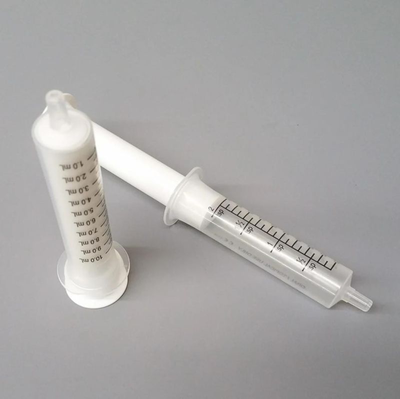 CE Approval Disposable White Oral Dosing Syringes Dose Liquid Syringe