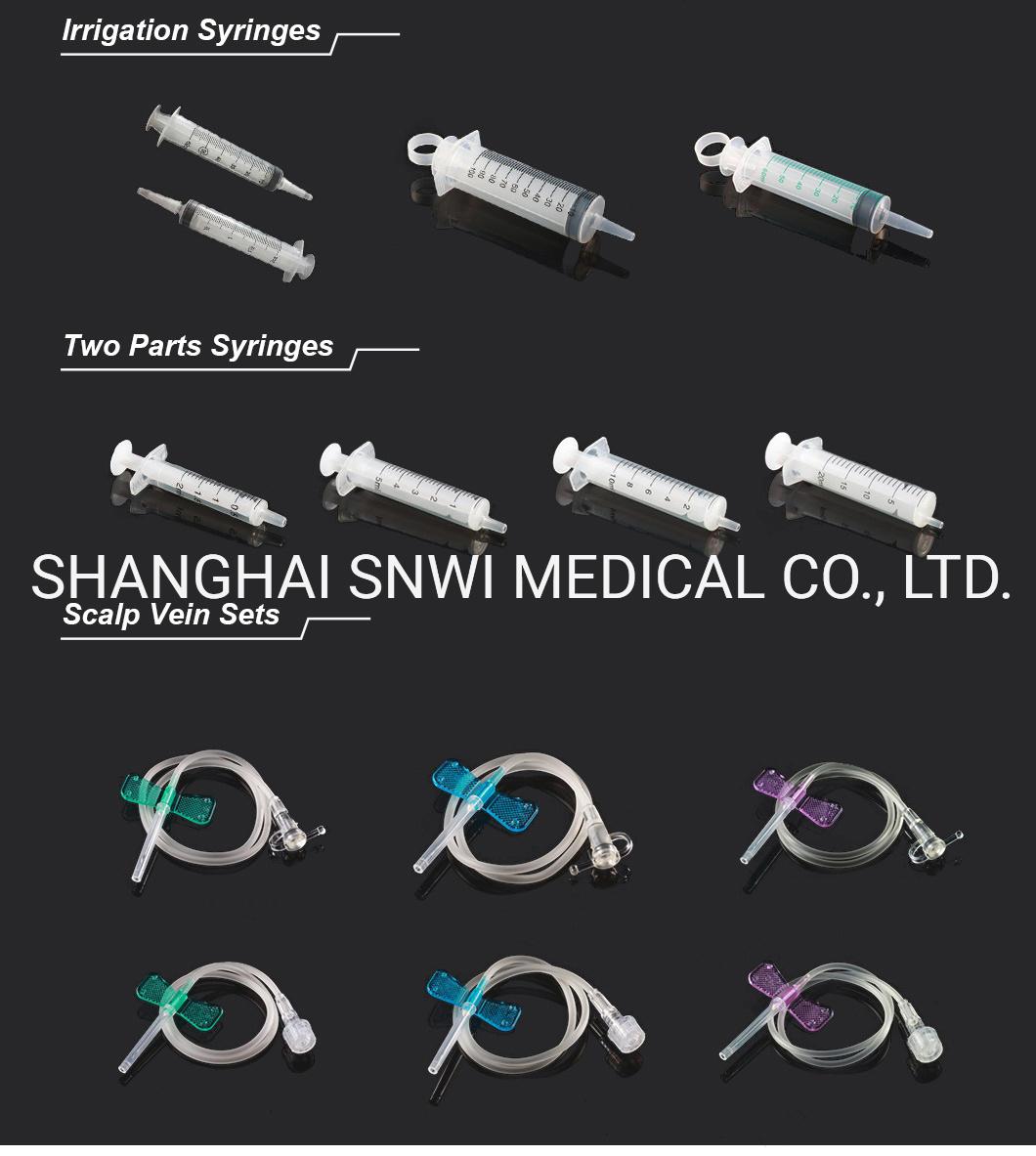 High Quality 3-Parts Plastic Sterile Medical Disposable Syringe with CE ISO Approved