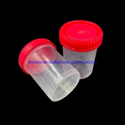 Disposable Specimen Urine Container Cup Stool Collection Cup for Medical 40ml 60ml 100ml 120ml