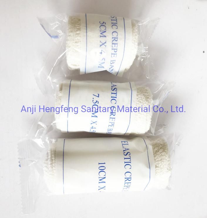 Disposable Medical Natural Color Elastic Crepe Bandage 60g with International Certificates