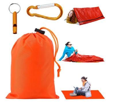 Sack Thermal Mylar Aluminum Foil PE Emergency Survival Sleeping Bag for Camping