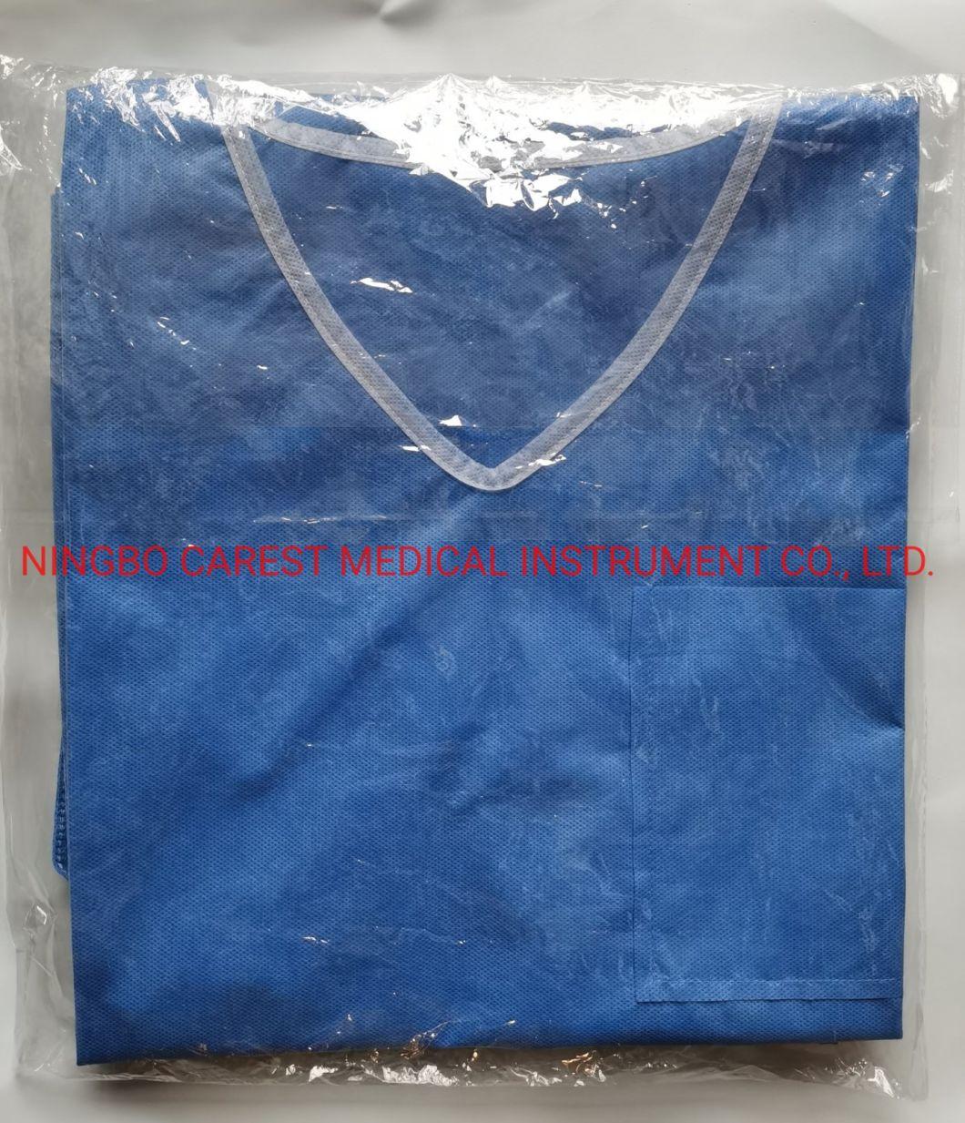 Top Quality Disposable Non Woven Patient Scrub Suit Surgical Scrub 2 Pieces/Set