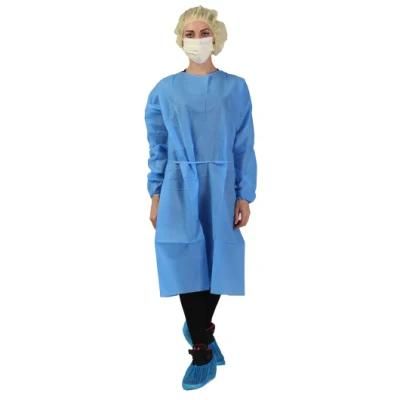 Isolation Surgical Gown 40GSM SMS Isolation Gown Yellow Gown, Isolation, AAMI PB70 (level 3)