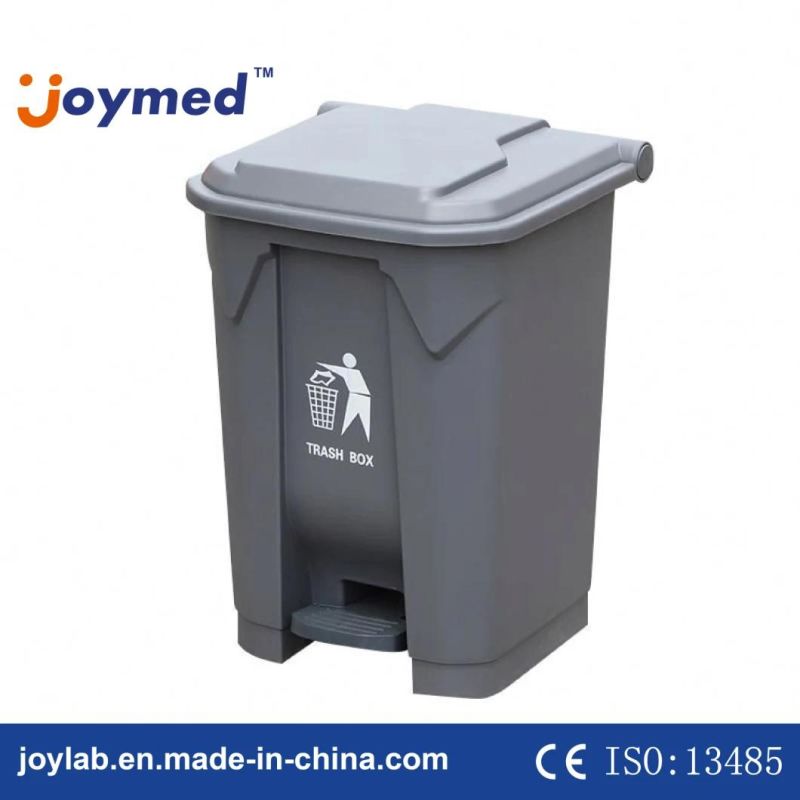 Best Price 87L Plastic Step-on Trash Can Hands-Free Waste Bin Large Capacity Commercial Utility Step Foot Pedal Garbage Bin