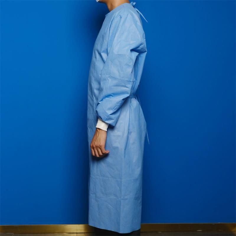 Disposable Surgical Gown Non-Woven Reversible Safety Suit Nonwoven Sterilize Isolation Clothing