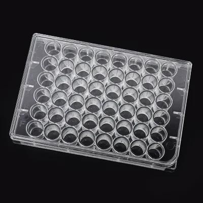 Transparent Polystyrene Flat Bottom 48 Well Cell Culture Plate Disposable