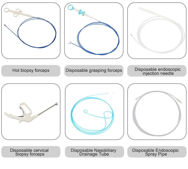 Disposable Gastroenterology Rotatable Biopsy Forceps with Oval Jaw with Spike Coated or Uncoated