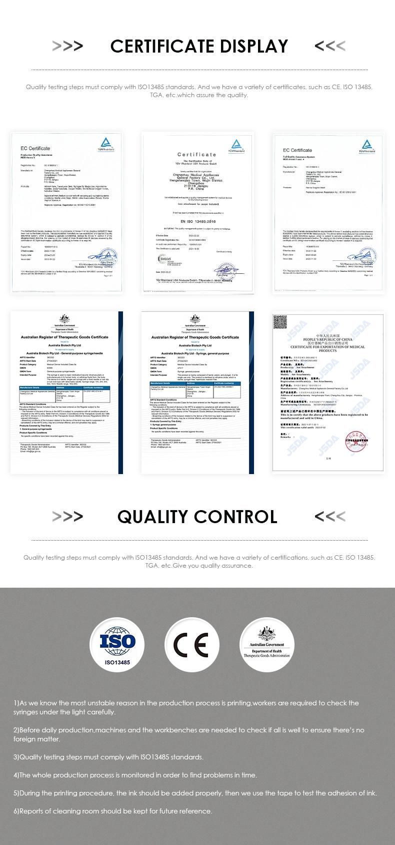 Medical Disposable Infusion Set with CE ISO Certificates