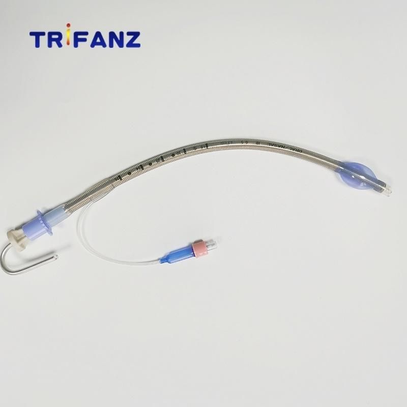 Medical Grade Silicone Reinforced Endotracheal Tube Without Cuff