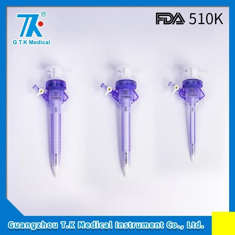 CE Approved Laparoscopic Cholecystectomy 5mm Bladeless Tip Trocar