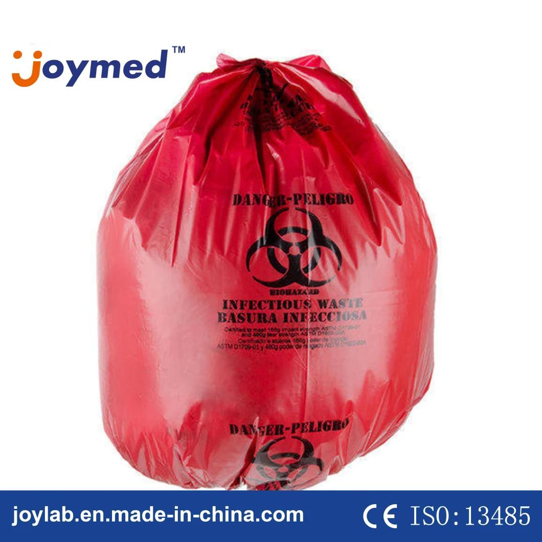 Custom Printing Strong HDPE/LDPE Medical Clinic Biohazard Waste Bags