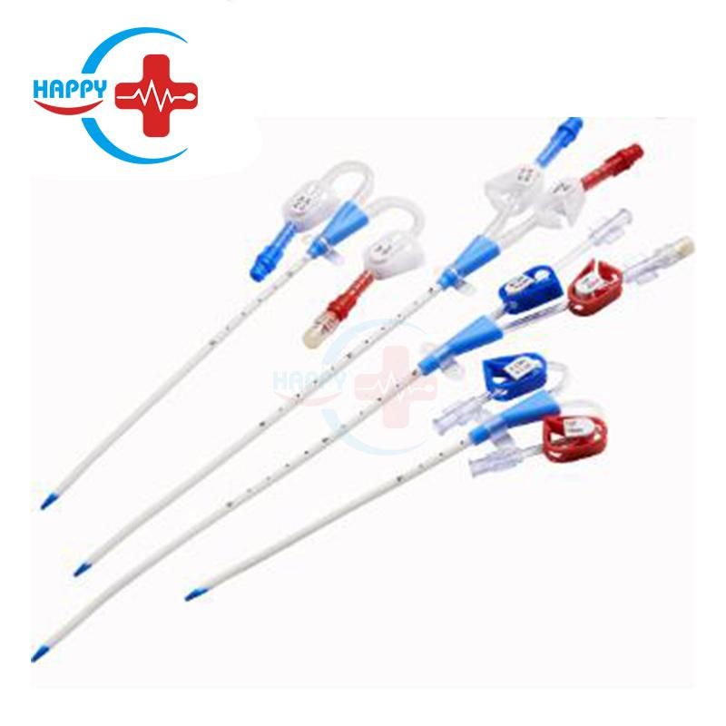 Hc-U009 High Quality Disposable Medical Long Term/Single/Double/Triple Lumen Hemodialysis Dialysis Catheter