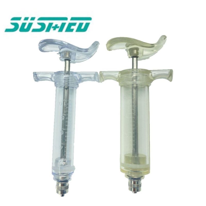 30ml Tpx Plastic Steel Veterinary Syringe for Animals