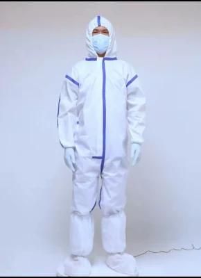 Guardwear ODM CE Cat III Type 4b/5b/6b Disposable PPE Gown Overall Protective Suit Safety Clothing Protective Clothing Coverall OEM