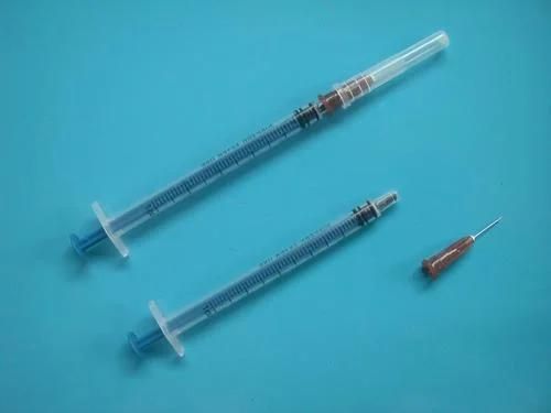 3 Part Disposable Plastic Syringe with Needle