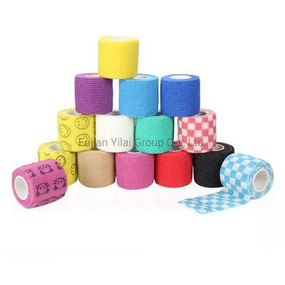 Horse Racing Bandage Manufacturer Nonwoven Printed Logo Cohesive Elastic Cohesive Bandage