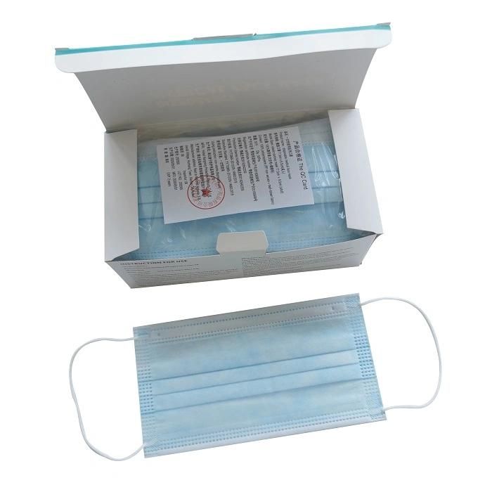 3-Ply Blue Surgical Disposable Face Mask ASTM Level 2 98% Pfe Medical Grade Procedure Face Mask with CE ISO 13485 FDA