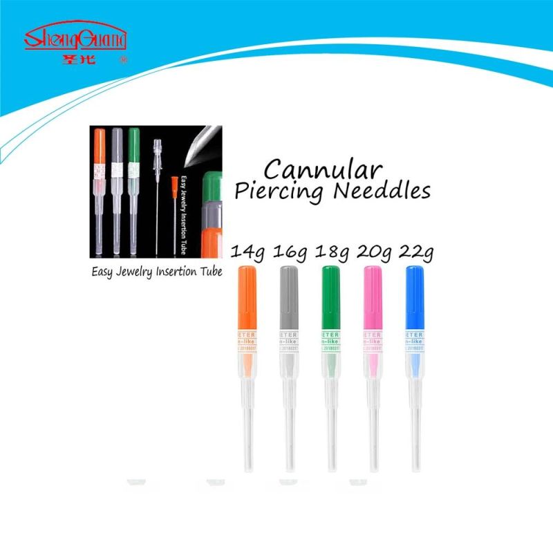 CE Approved Hot Sale Disposable Medical IV Intravenous Cannula with Small Wings for Injection