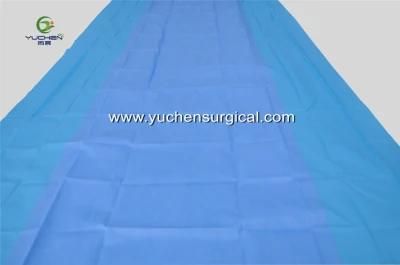 Good Quality PE Film Laminated SMS Non Woven for Disposable Medical Surgical Back Table Cover