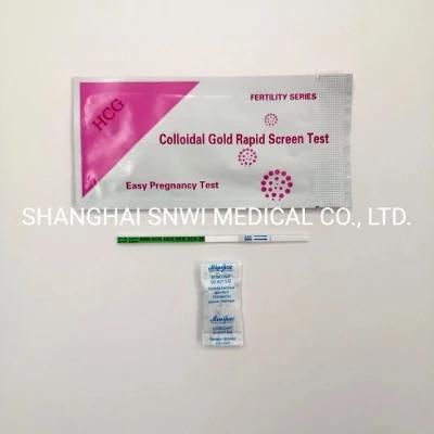 CE Approved High Accuracy Home Use Urine HCG Pregnancy Rapid Test Kit (Strip/Midstream/Cassette)