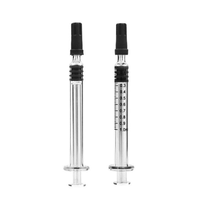 Custom Logo Print 1ml Luer Lock Glass Syringe