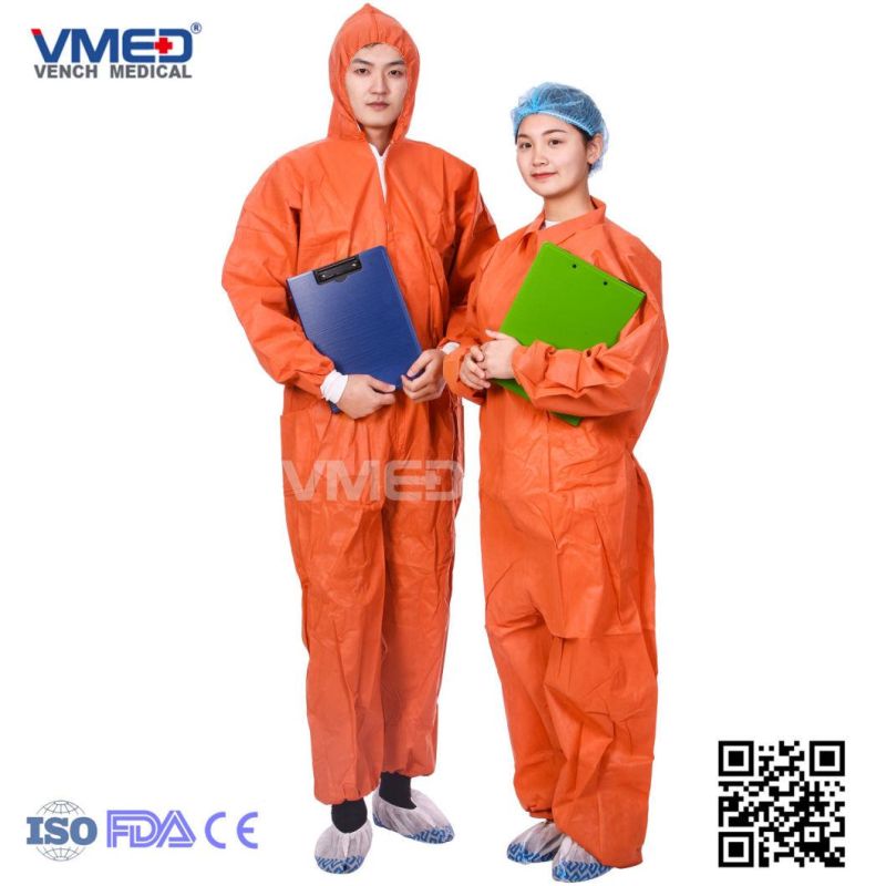 Hot Sale SMS Surgical Gown with Knitted Cuffs Protective Gown, Nonwoven Gown, Isolation Gown, 2019 Hot Sale Dispossable Non-Woven SMS Surgical Gown