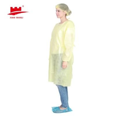 China Manufacturer Eco Friendly SMS Nonwoven Fabric Sterile Reinforced Disposable Surgical Gown with High Quality