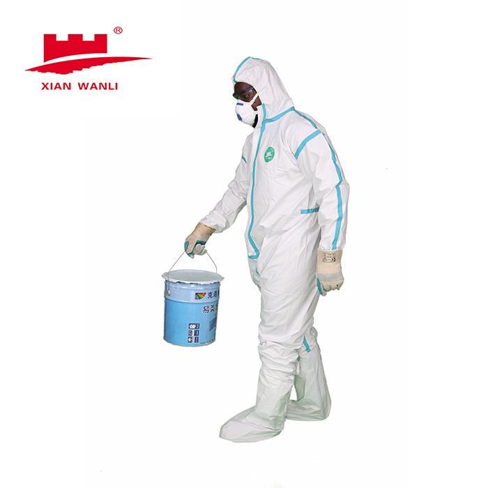 Medical Isolation Coveralls Disposable Anti-Virus with Tape