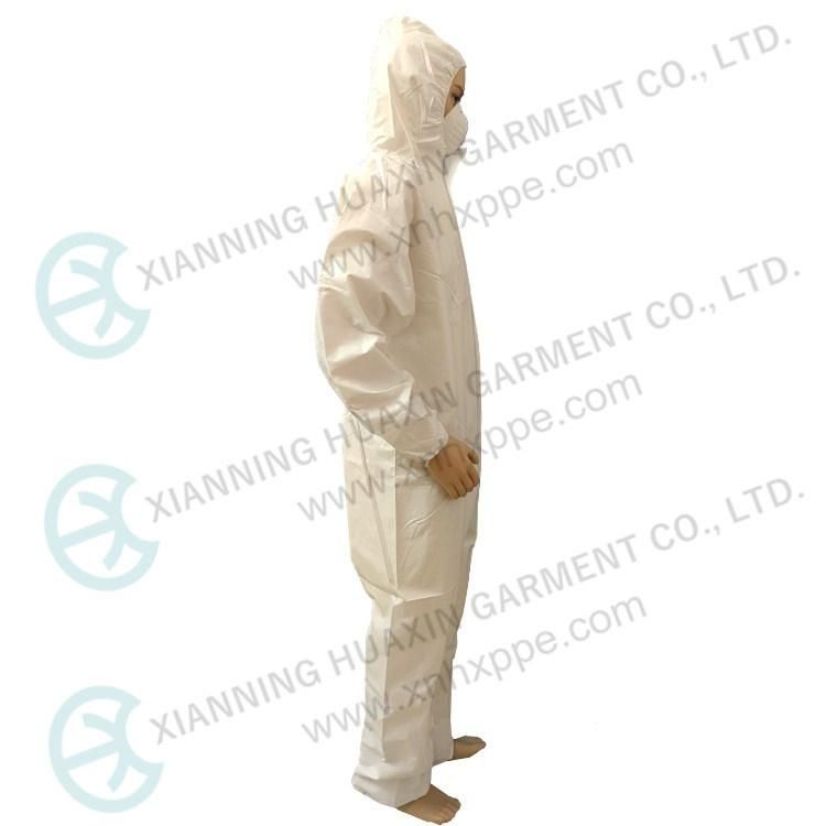 En14126 Type5b/6b Medical Microporous Personal Protective Disposable Coverall