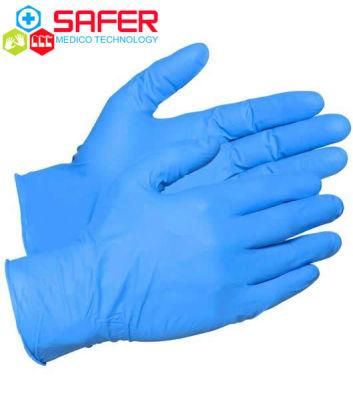 Disposable Chemical Resistant 4 Mil Nitrile Exam Gloves for Protecting Skins