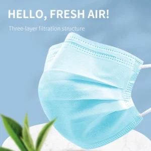 Custom Disposable Hospital 3 Layer Mask Virus 3 Ply Breathable Disposable Dust FFP2 Face Mask Earloop