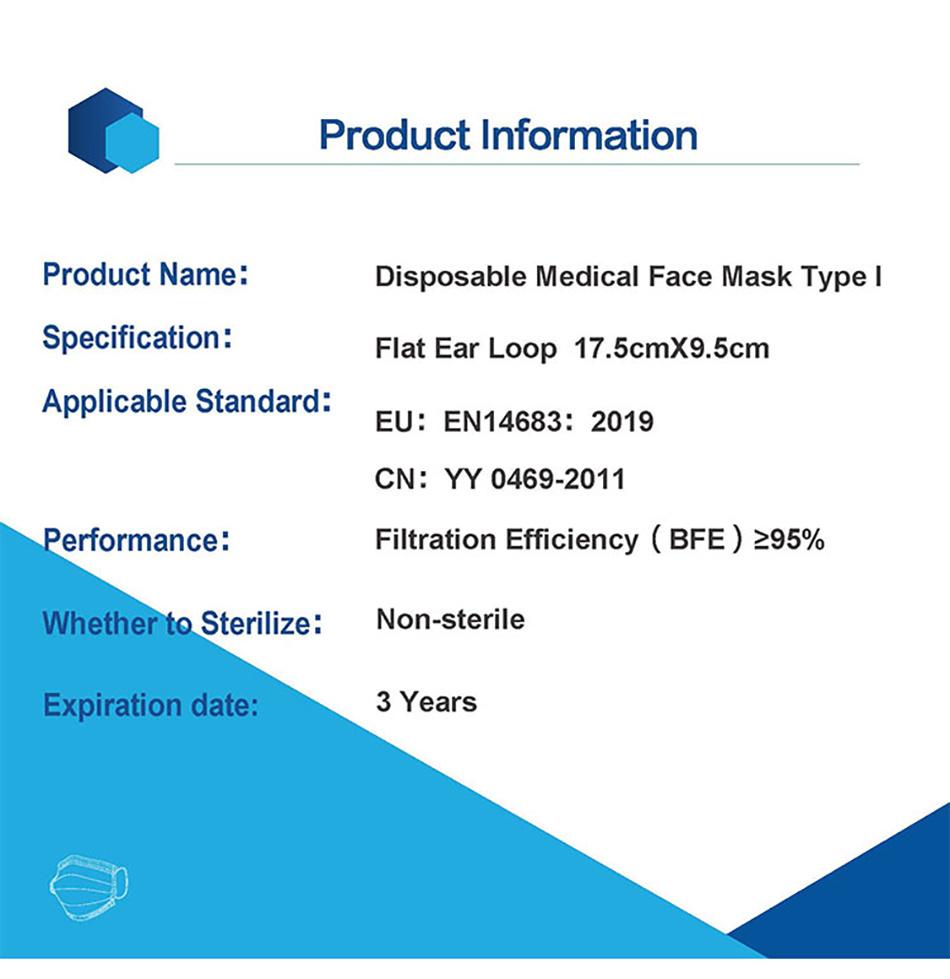 Disposable Mask CE Approved Wholesale Face Mask / Medical Face Shields for Doctors