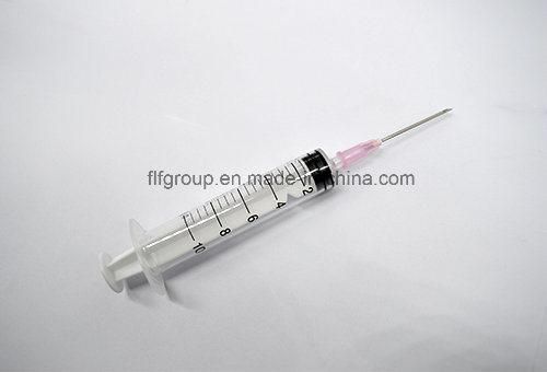 Hot Selling Disposable 3-Part Syringe with Needle