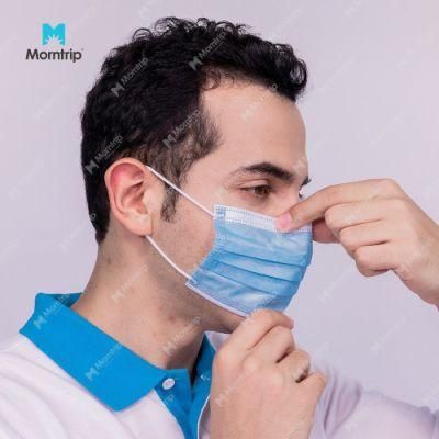 Manufacture Products Disposable Medical Non-Woven Protective Hypoallergenic Face Mask