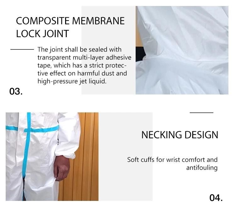 Sterile Disposable Reinforced Surgical Gown with Long Sleeves and Knitted Cuff