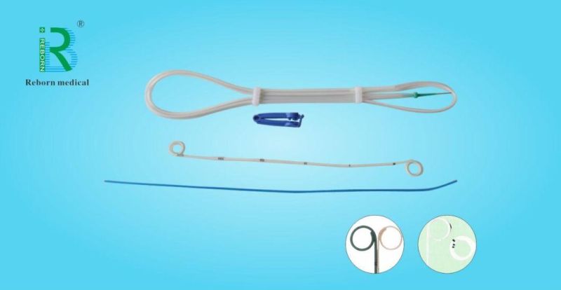 Two Ends Open PU Double-J Ureteral Stent Set