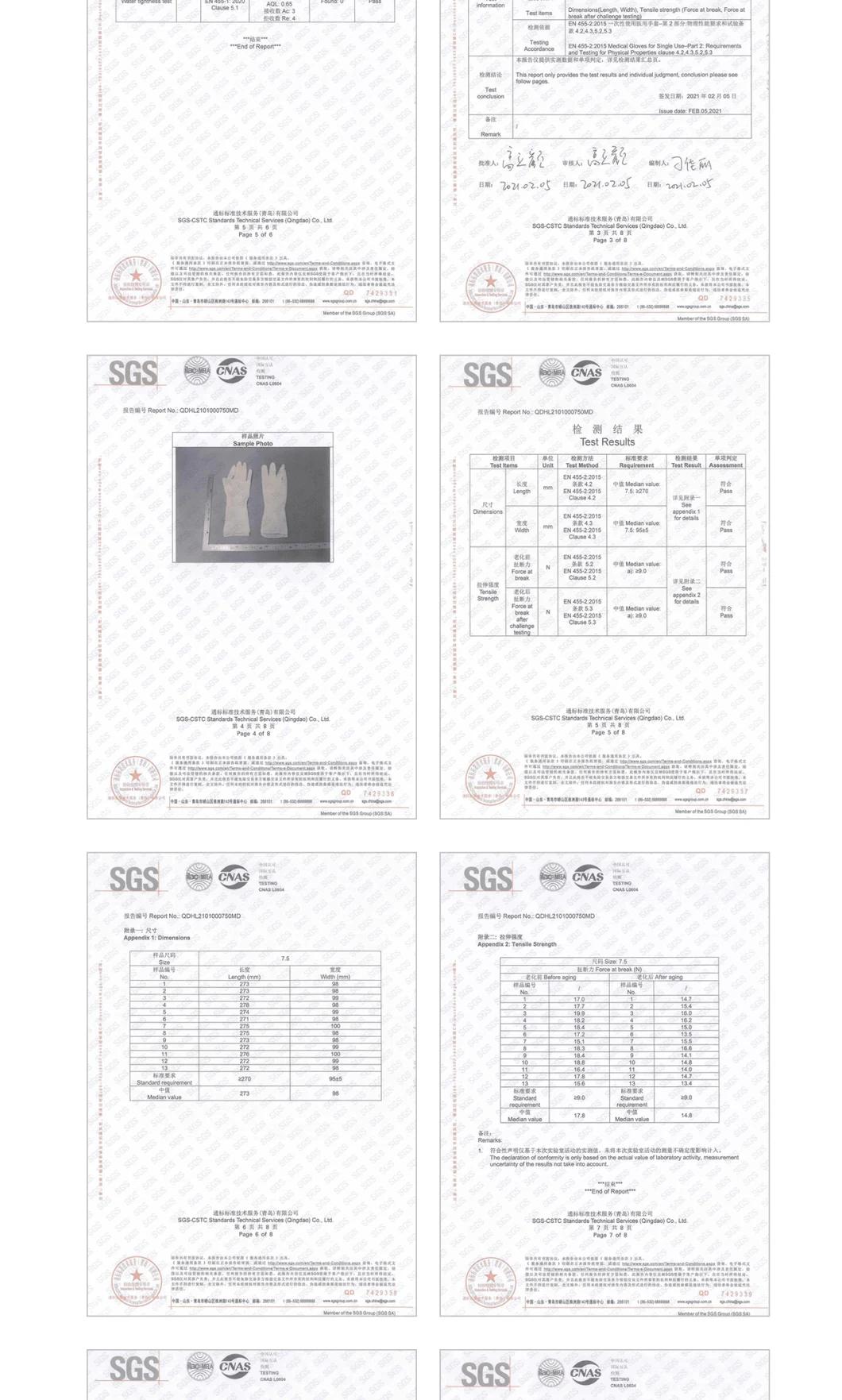 Medical Surgical Latex Glove Examination Glove Latex Gloves