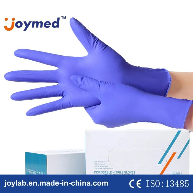 Cheap Anti Bacteria Powder Free High Quality Box Packing Disposable Nitrile Gloves