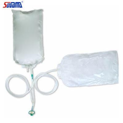 Disposable Peritoneal Dialysis Drainage Bag with Double Tube