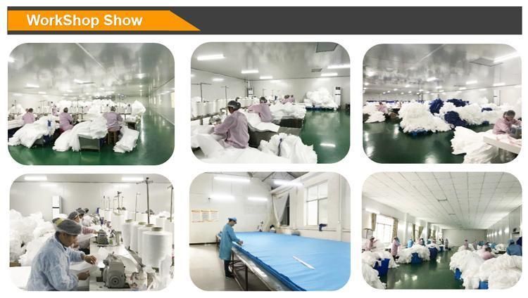 Hospital Petrochemicals Use Nonwoven Disposable Type 3456 Coverall Suit