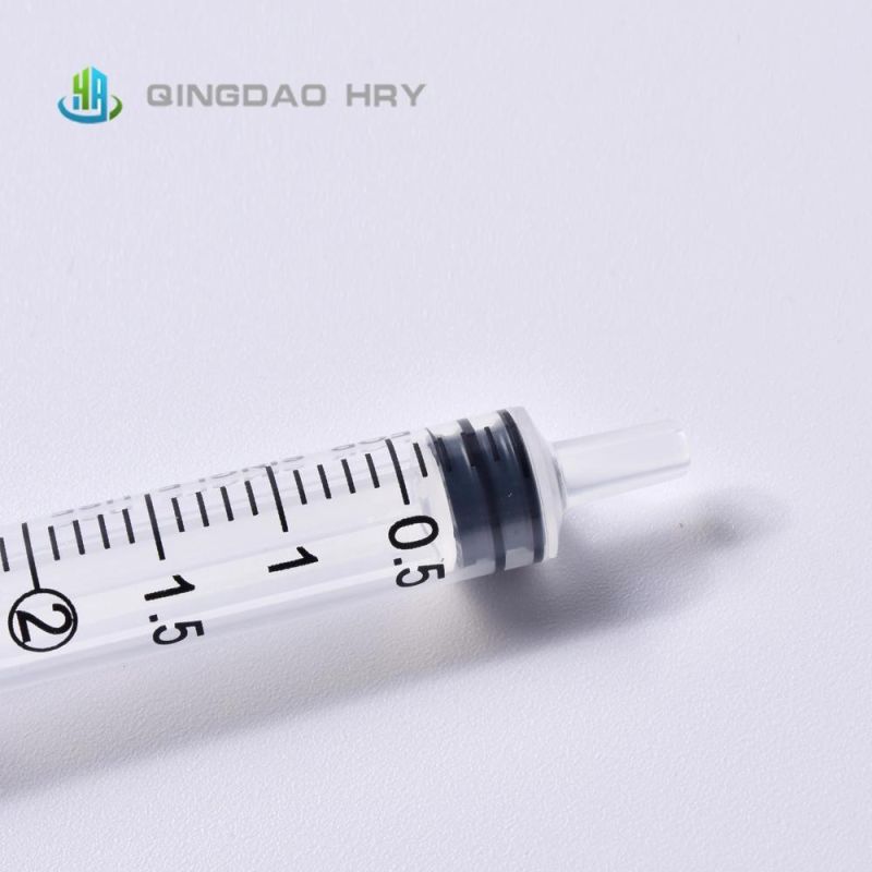 2.5ml Disposable Syringe Luer Slip Without Needle Manufacture with FDA 510K CE&ISO Improved for Vaccine Stock Products and Fast Delivery