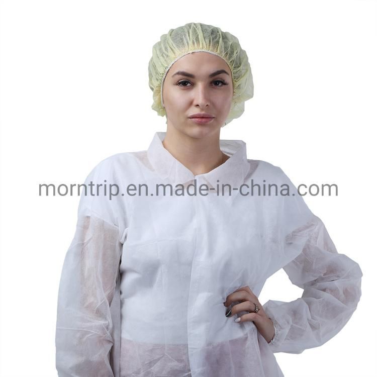 White Non Woven Polypropylene Science Protective Disposable Lab Coat