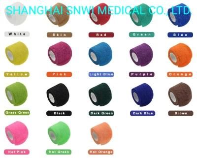 Surgical Dressing Non Woven Cotton Easy Tear Self Adhesive Vet Wrap Sport Adhesive Elastic Cohesive Bandage