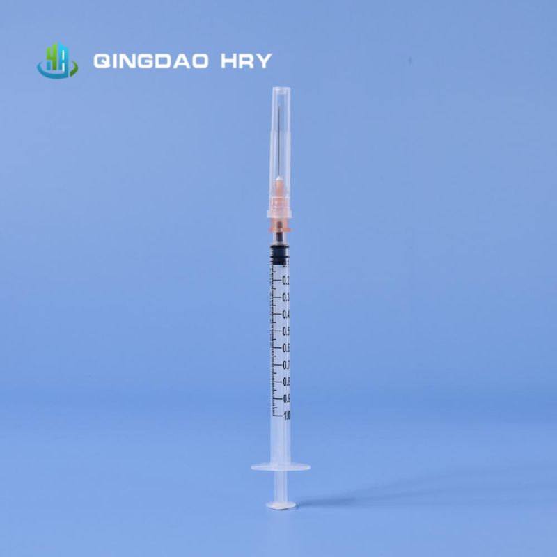 Factory 1ml Disposable Syringe Luer Lock or Luer Slip, , Vaccine Syringe, Disposable Sterile Syringe for Injection Vaccine