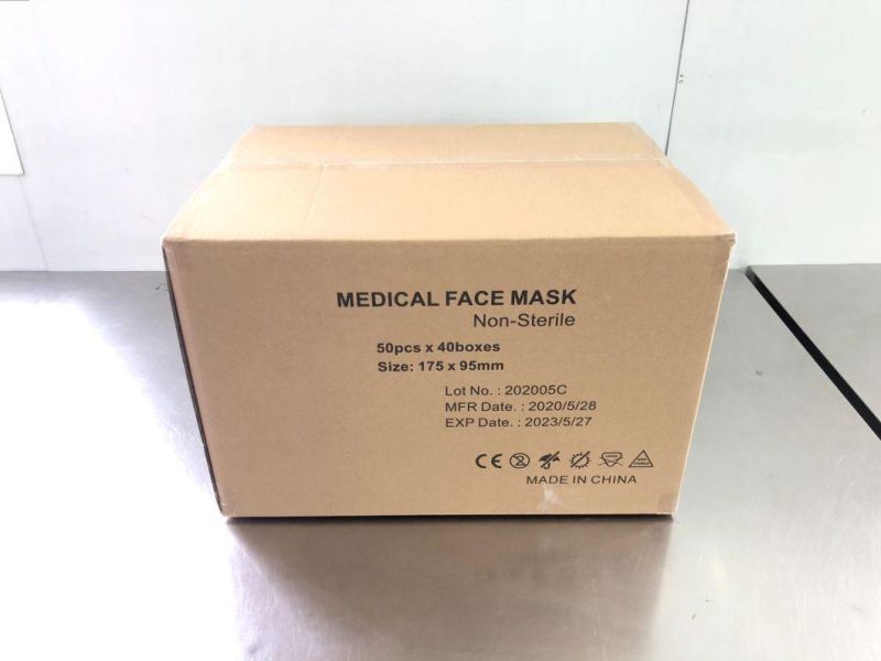 Wholesale Disposable Face Mask 3 Ply Protective Bandage Tie on Surgical Medical Mask
